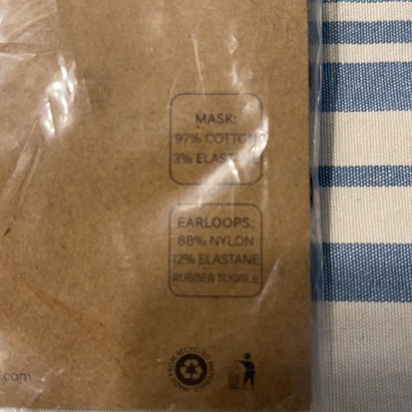 5 for $25 Rae Dunn‎ His Hers Reusable Face Masks Black NEW - Picture 7 of 8